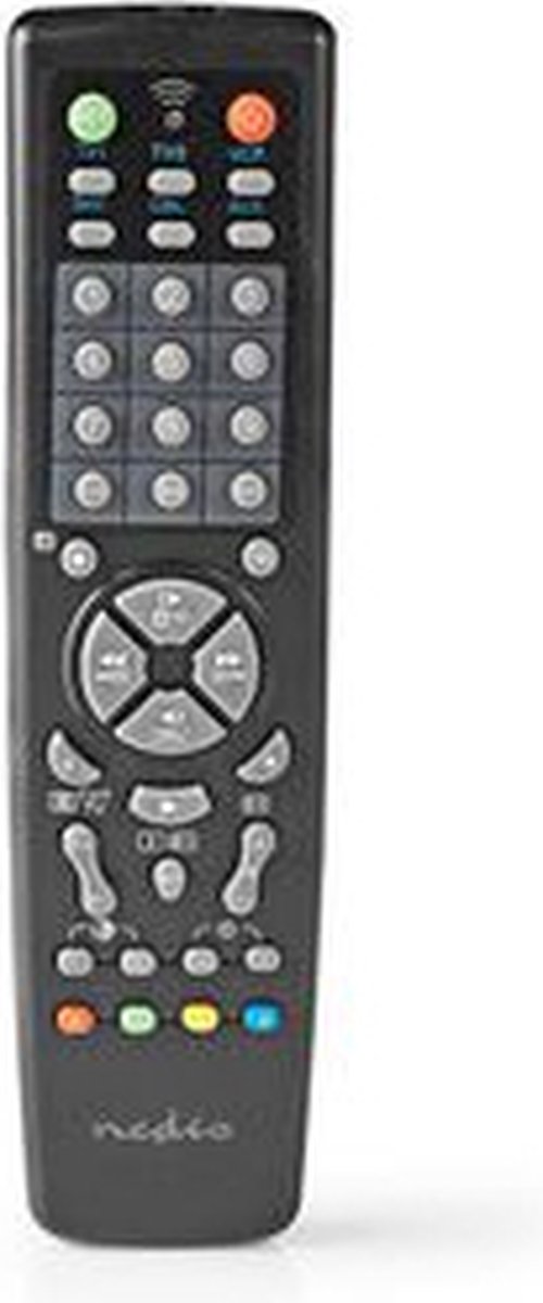 Nedis Universele Afstandsbediening | Voorgeprogrammeerd | Bedient 10 Apparaten - Zwart