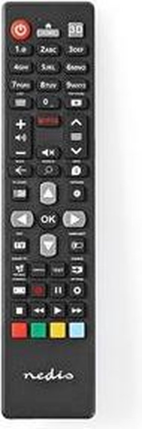 Nedis Vervangende Afstandsbediening | Philips TV | Klaar voor Gebruik - Zwart