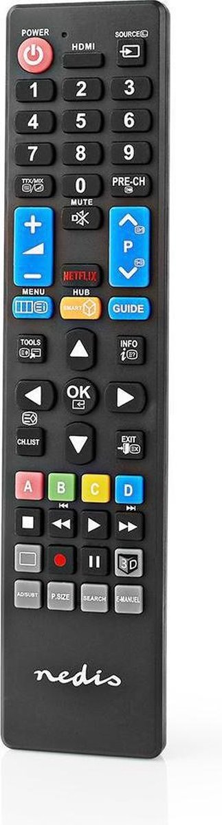 Nedis Vervangende Afstandsbediening | Samsung TV | Klaar voor Gebruik - Zwart