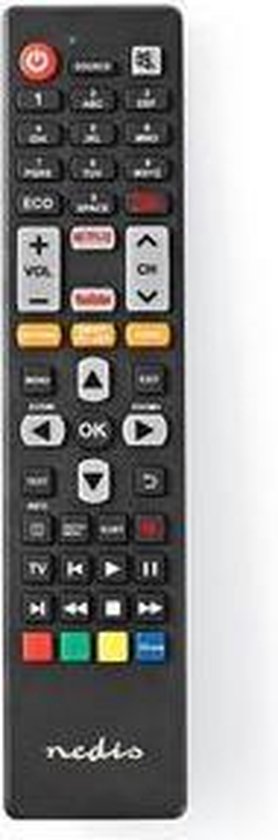 Nedis Vervangende Afstandsbediening | Voor TCL/Thomson TV | Klaar voor Gebruik - Zwart