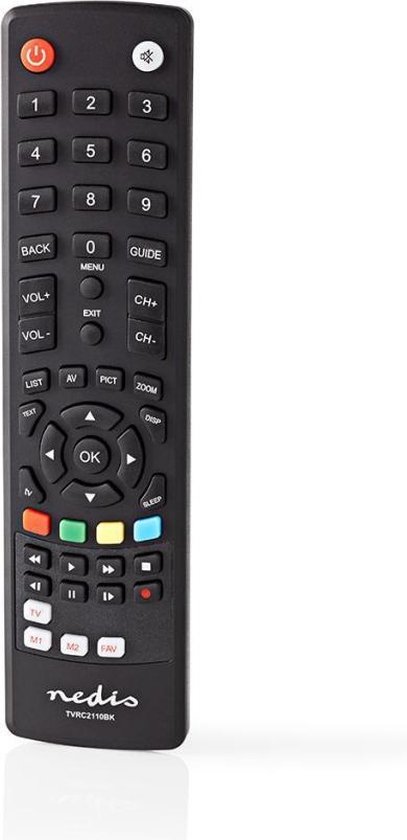 Nedis Universele Afstandsbediening | Voorgeprogrammeerd | Bedient 1 Apparaat - Zwart