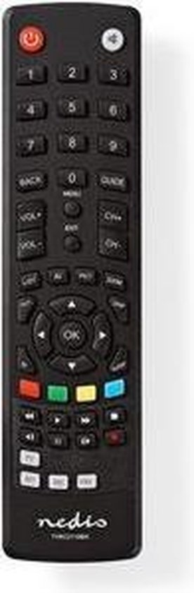 Nedis Universele Afstandsbediening | Voorgeprogrammeerd | Bedient 1 Apparaat - Zwart
