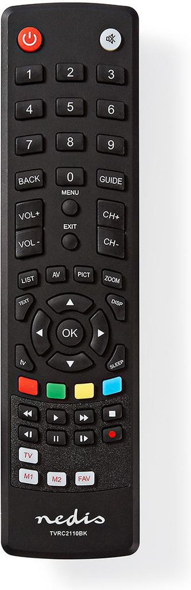 Nedis Universele Afstandsbediening | Voorgeprogrammeerd | Bedient 1 Apparaat - Zwart
