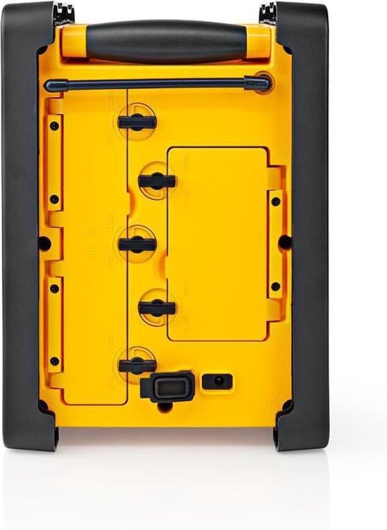 Nedis FM-Bouwradio | 15 W | Bluetooth® | IPX5 | Handvat | Geel / - Zwart