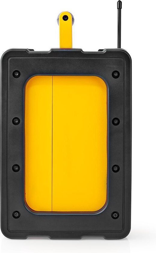 Nedis FM-Bouwradio | 15 W | Bluetooth® | IPX5 | Handvat | Geel / - Zwart