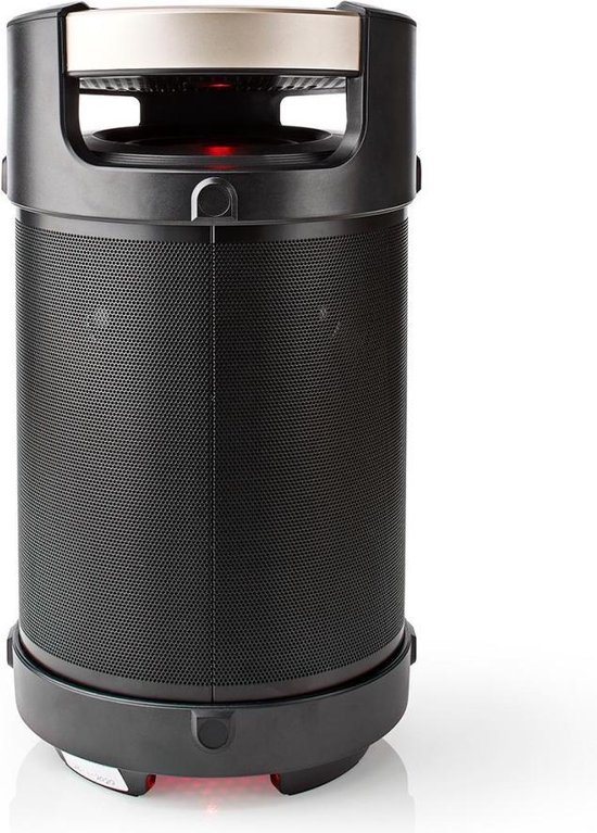 Nedis Bluetooth® feestluidspreker | 3,5 uur gebruiksduur | 150 W | IPX5-waterdicht | TWS | Handgreep | Fe - Zwart