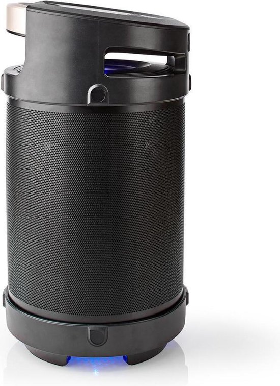 Nedis Bluetooth® feestluidspreker | 3,5 uur gebruiksduur | 150 W | IPX5-waterdicht | TWS | Handgreep | Fe - Zwart