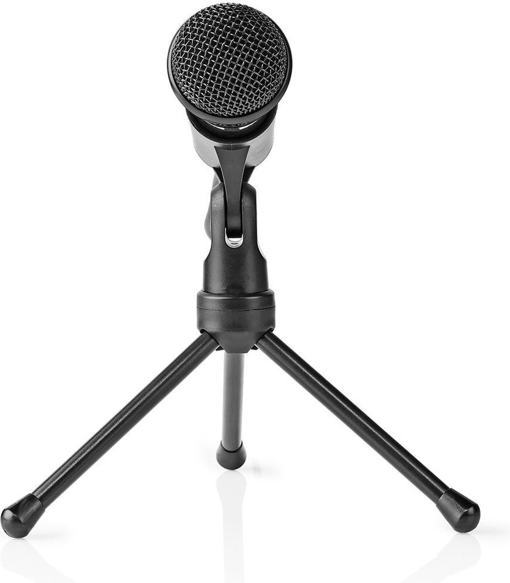 Nedis Bedrade Microfoon | Aan/Uitknop | Met Standaard | 3,5 mm