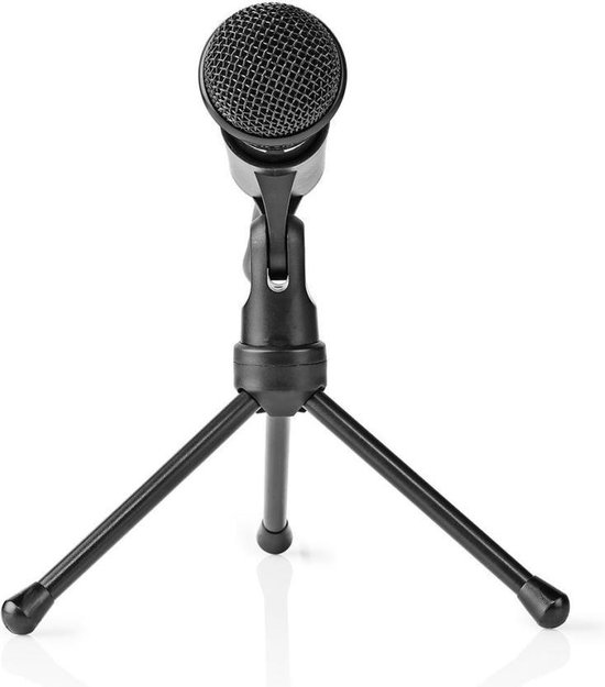 Nedis Bedrade Microfoon | Aan/Uitknop | Met Standaard | 3,5 mm