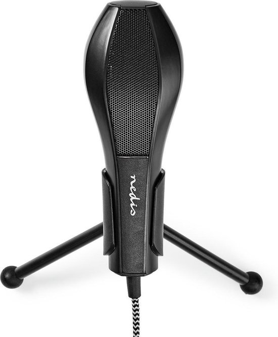 Nedis Bedrade Microfoon | Dubbele Condensator | Met Standaard | USB