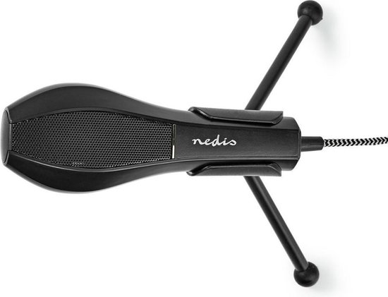 Nedis Bedrade Microfoon | Dubbele Condensator | Met Standaard | USB