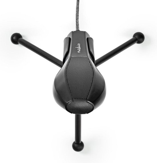 Nedis Bedrade Microfoon | Dubbele Condensator | Met Standaard | USB