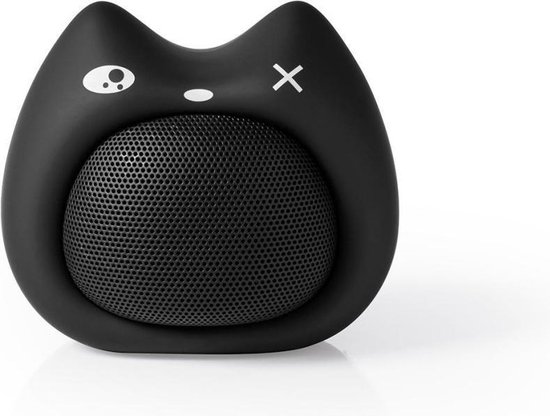 Nedis Animaticks Bluetooth Speaker | 3 Uur Speeltijd | Handsfree bellen | Kelly Kitten - Zwart