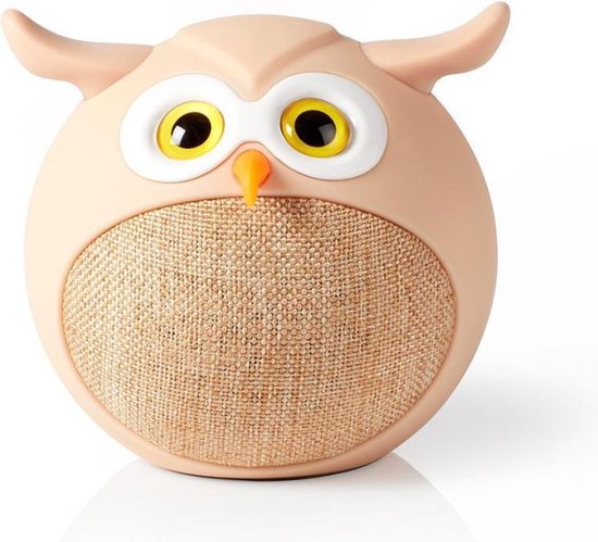 Nedis Animaticks Bluetooth Speaker | 3 Uur Speeltijd | Handsfree bellen | Olly Owl - Beige