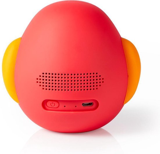 Nedis Animaticks Bluetooth Speaker | 3 Uur Speeltijd | Handsfree bellen | Perry Parrot - Rood