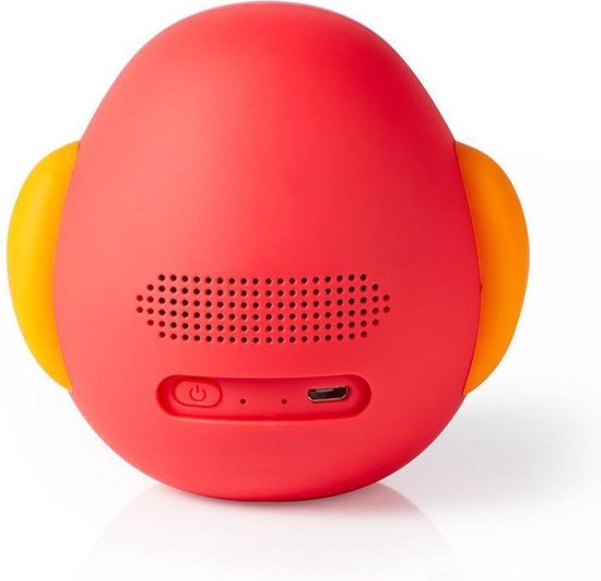Nedis Animaticks Bluetooth Speaker | 3 Uur Speeltijd | Handsfree bellen | Perry Parrot - Rood