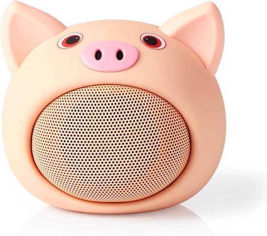 Nedis Animaticks Bluetooth Speaker | 3 Uur Speeltijd | Handsfree Bellen | Pinky Pig - Roze