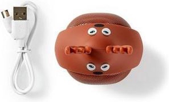Nedis Animaticks Bluetooth Speaker | 3 Uur Speeltijd | Handsfree Bellen | Rudy Reindeer - Bruin