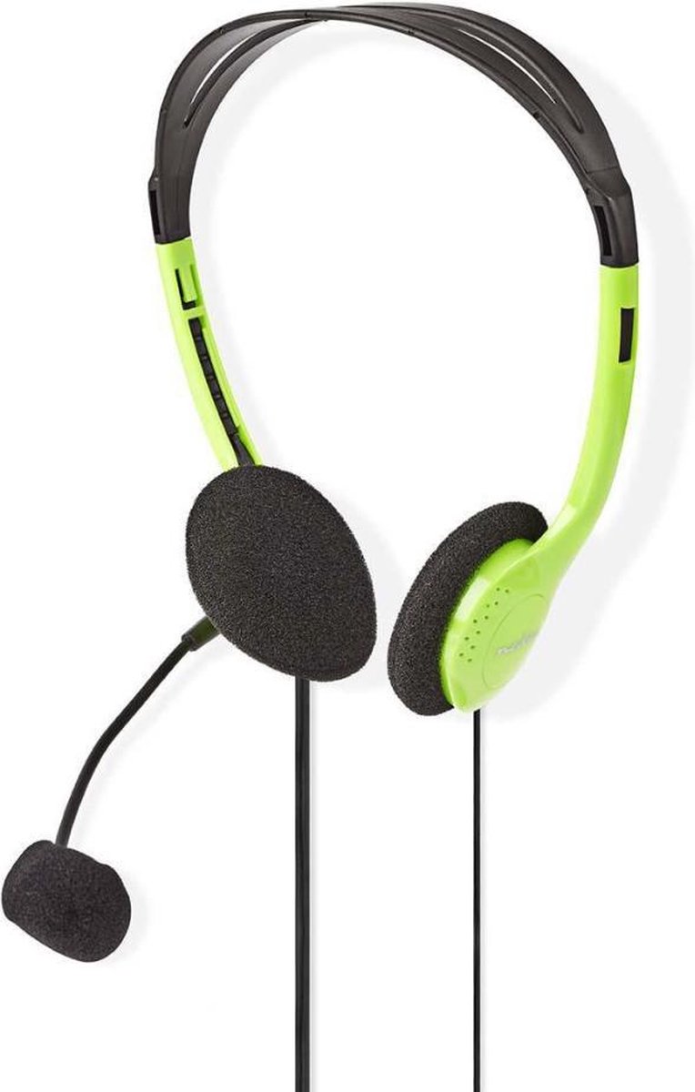 Nedis PC-Headset | On-Ear | 2x 3,5 mm Connectoren | 2,0 m | - Groen