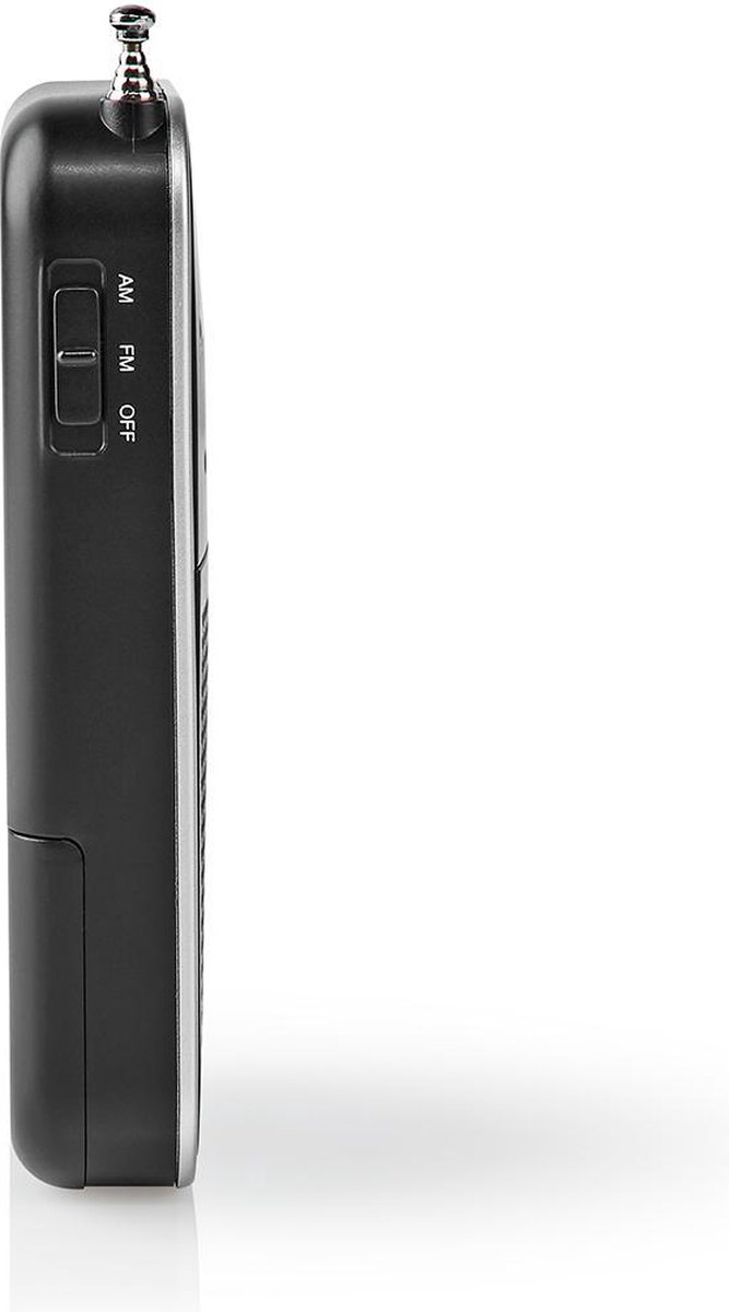 Nedis FM-Radio | 1,5 W | Zakformaat | Zilver/ - Zwart