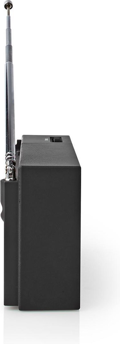 Nedis FM/AM-Radio | 1,5 W | Zakformaat | - Zwart