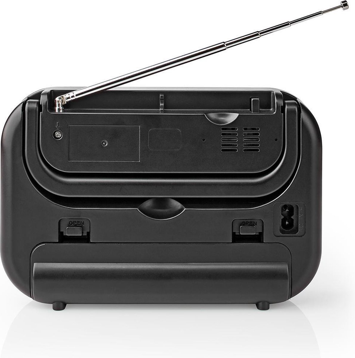 Nedis FM/AM-Radio | 1,8 W | Draaggreep |/ - Grijs