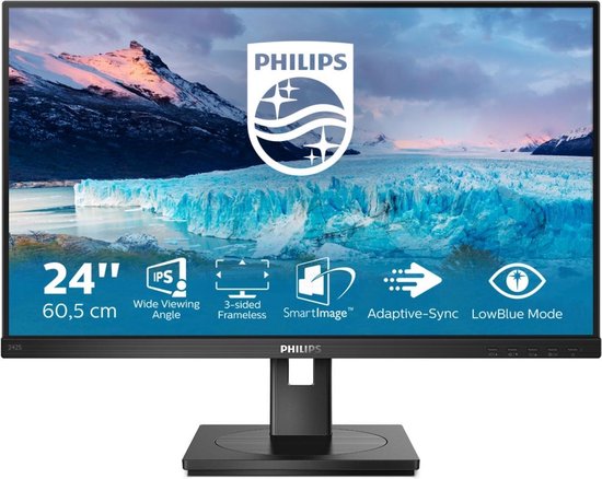 Philips S Line 242S1AE/00 LED display 60,5 cm (23.8 ) 1920 x 1080 Pixels Full HD - Zwart