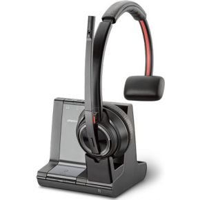 Plantronics Savi W8210/A, UC hoofdtelefoon Monauraal Hoofdband Zwart, - Gris