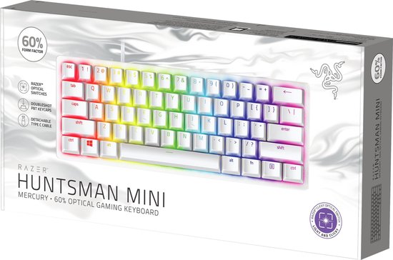 Razer Huntsman Mini Gaming Toetsenbord (Optisch) Mercury QWERTY - Paars