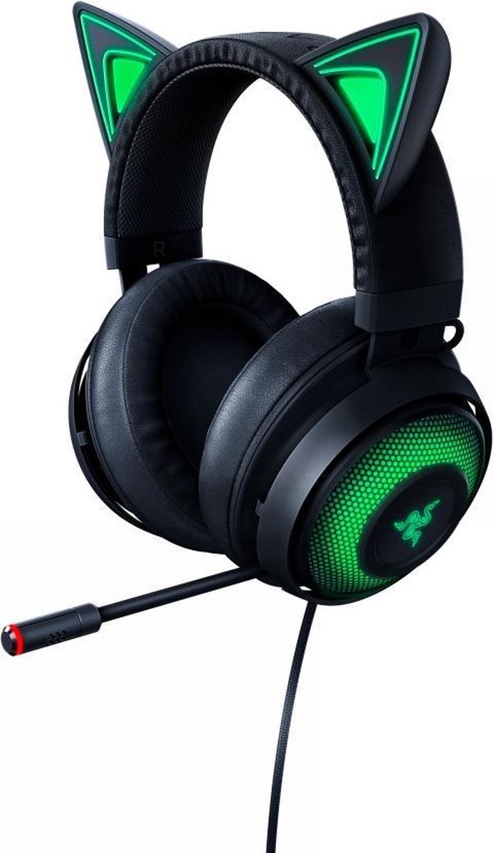 Razer Kraken Kitty Edition Headset Hoofdband, - Negro