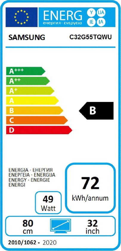 Samsung Odyssey G5 LC32G55TQWUXEN - Zwart
