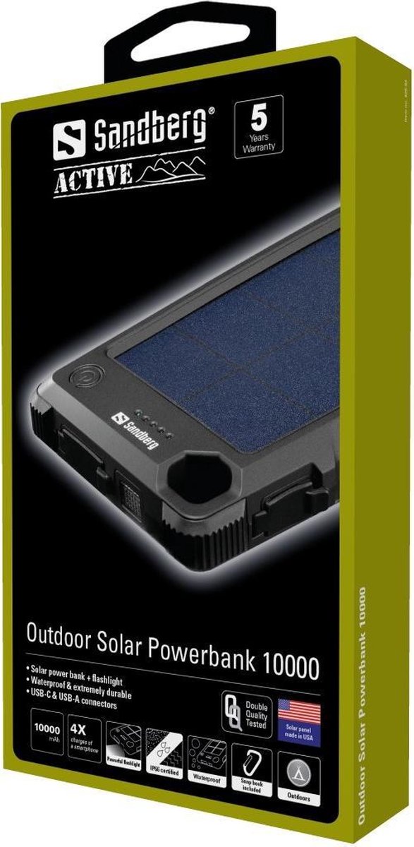 Sandberg Outdoor Solar Powerbank 10000