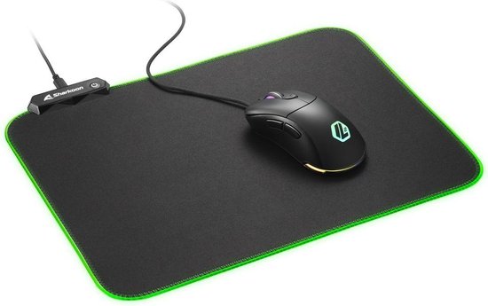 Sharkoon 1337 RGB V2 Gaming Mat 360 - Zwart