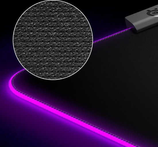 Steelseries QcK Prism Cloth XL RGB - Zwart