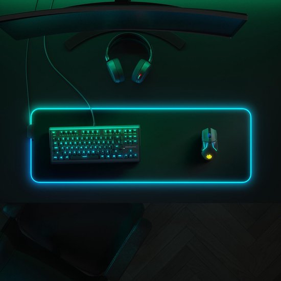 Steelseries QcK Prism Cloth XL RGB - Zwart