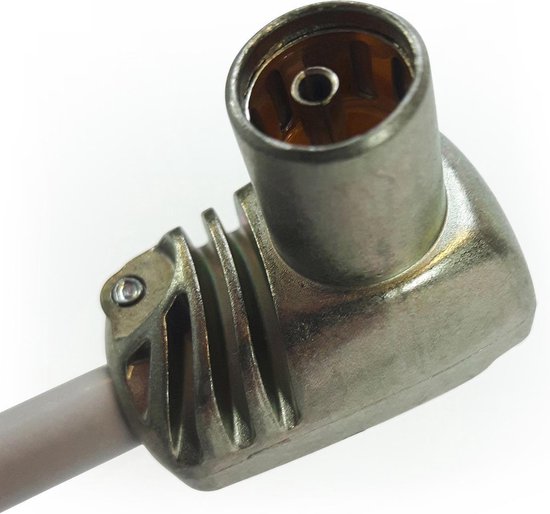 Technetix Antenne stekker+koppeling 9.5mm haaks