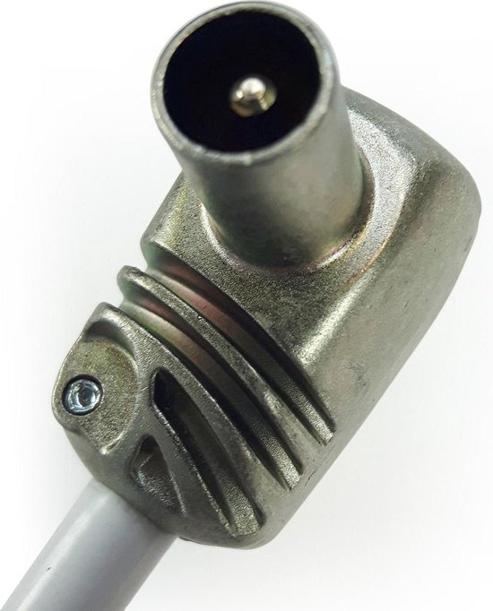 Technetix Antenne stekker+koppeling 9.5mm haaks