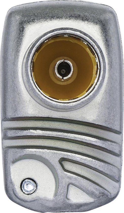 Technetix Antenne stekker+koppeling 9.5mm haaks