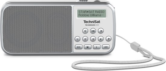 TechniSat TECHNIRADIO RDR radio Draagbaar Analoog & digitaal Grijs, - Wit