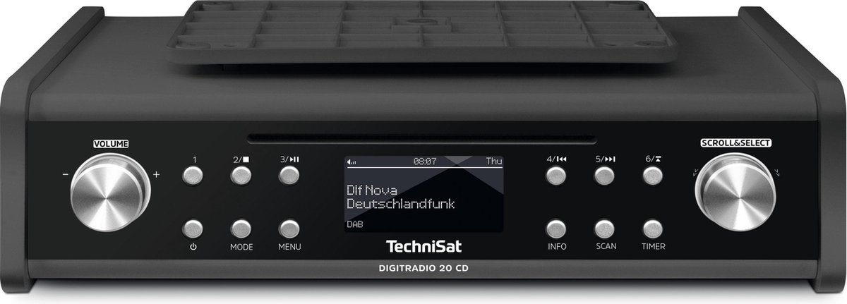 TechniSat DigitRadio 20 CD antraciet - Zwart