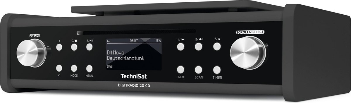 TechniSat DigitRadio 20 CD antraciet - Zwart