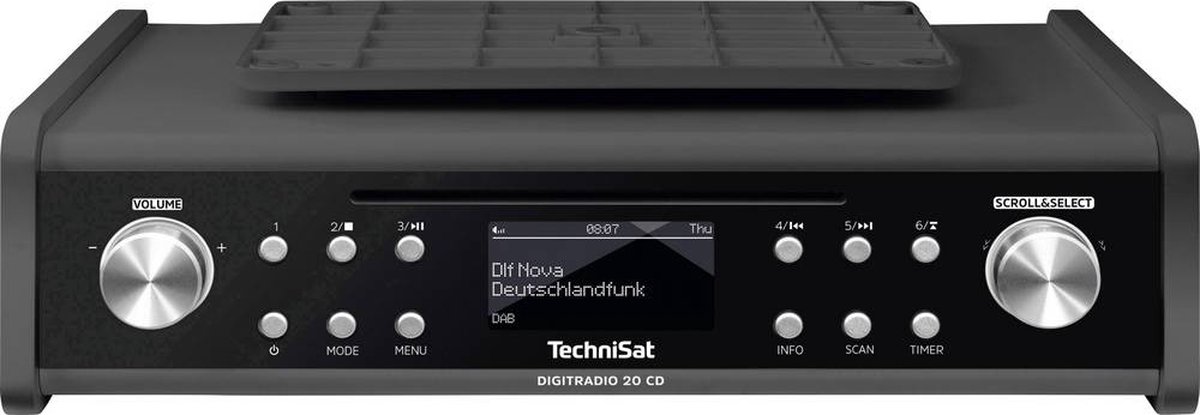 TechniSat DigitRadio 20 CD antraciet - Zwart