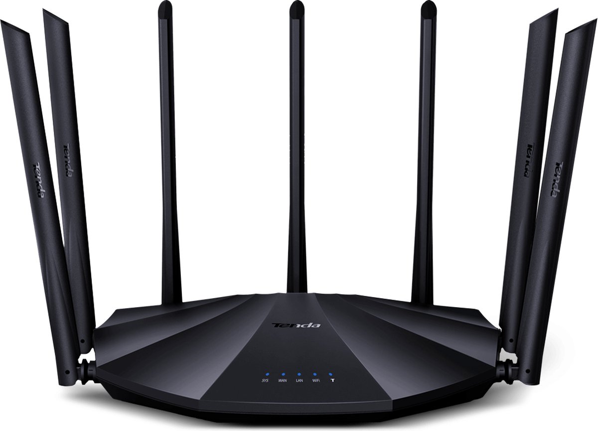 Tenda AC23 draadloze router Dual-band (2.4 GHz / 5 GHz) Gigabit Ethernet - Negro