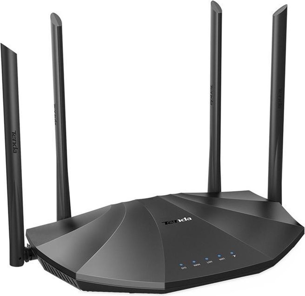 Tenda AC19 draadloze router Dual-band (2.4 GHz / 5 GHz) Gigabit Ethernet - Negro