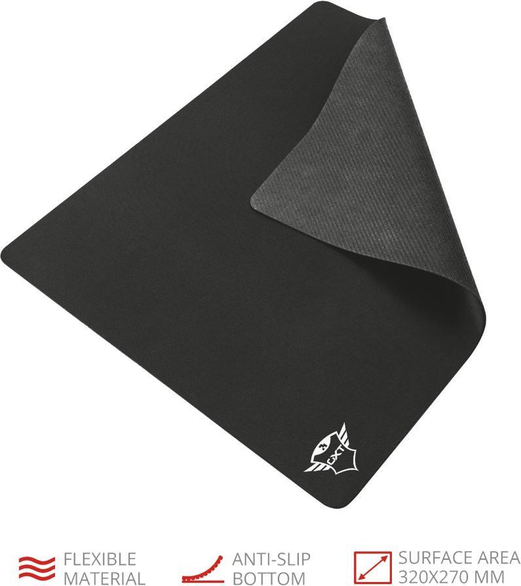 Trust GXT 754 Muismat - L - Zwart