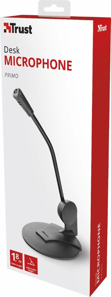 Trust 21674 Primo Microphone - Zwart