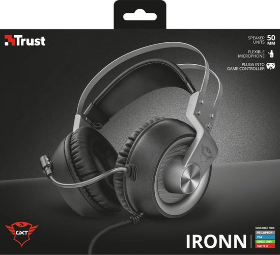 Trust GXT 430 Ironn Stereofonisch Hoofdband - Zwart