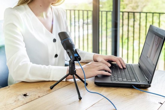 Trust Mico PC-microfoon Zwart, - Blauw