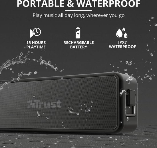 Trust 23548 draagbare luidspreker - Zwart