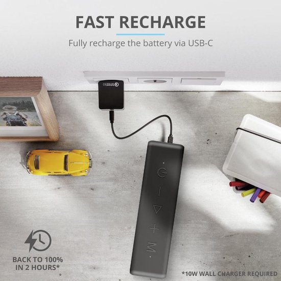 Trust 23548 draagbare luidspreker - Zwart